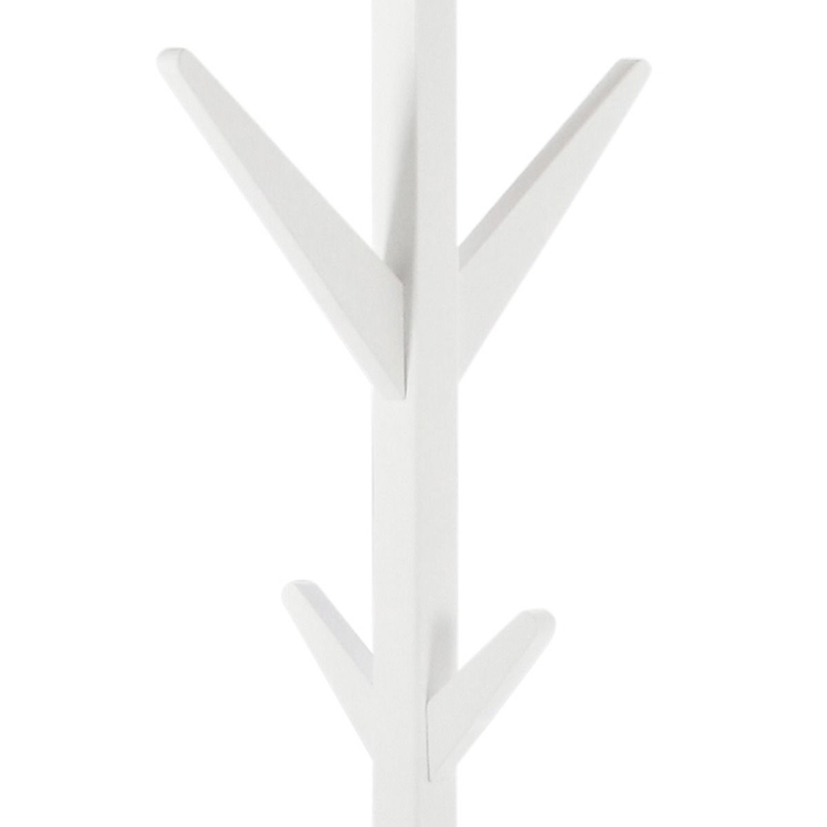 Ascot Modern Standing Coat Hanger In White - Price Crash Furniture