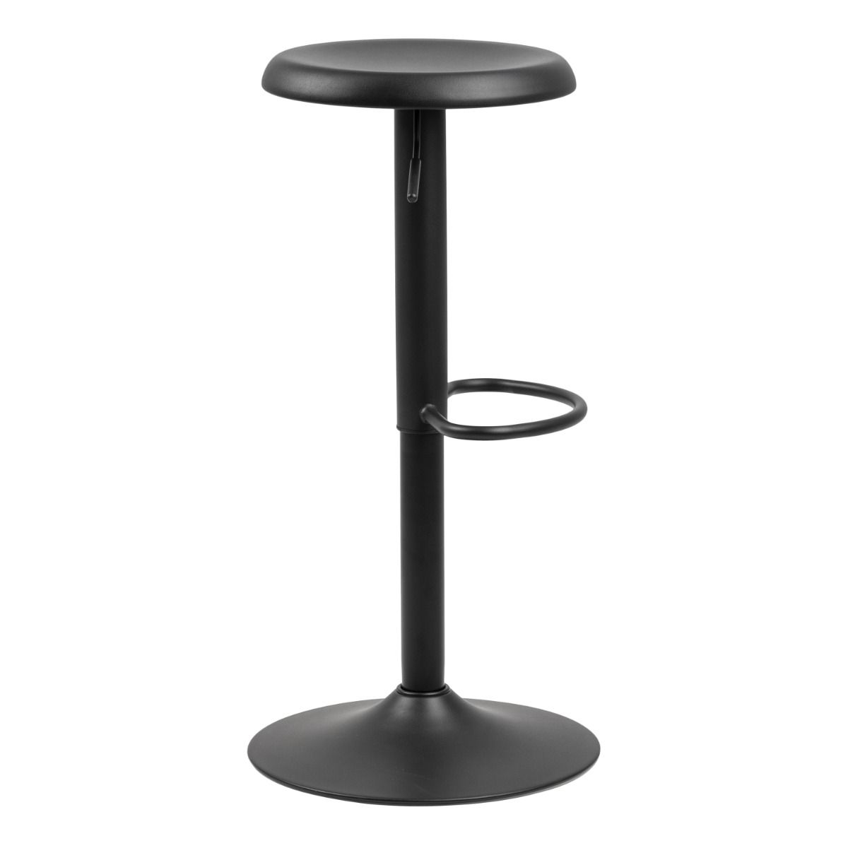 Finch Black Bar Stool Without Back Set Of 2 - Price Crash Furniture