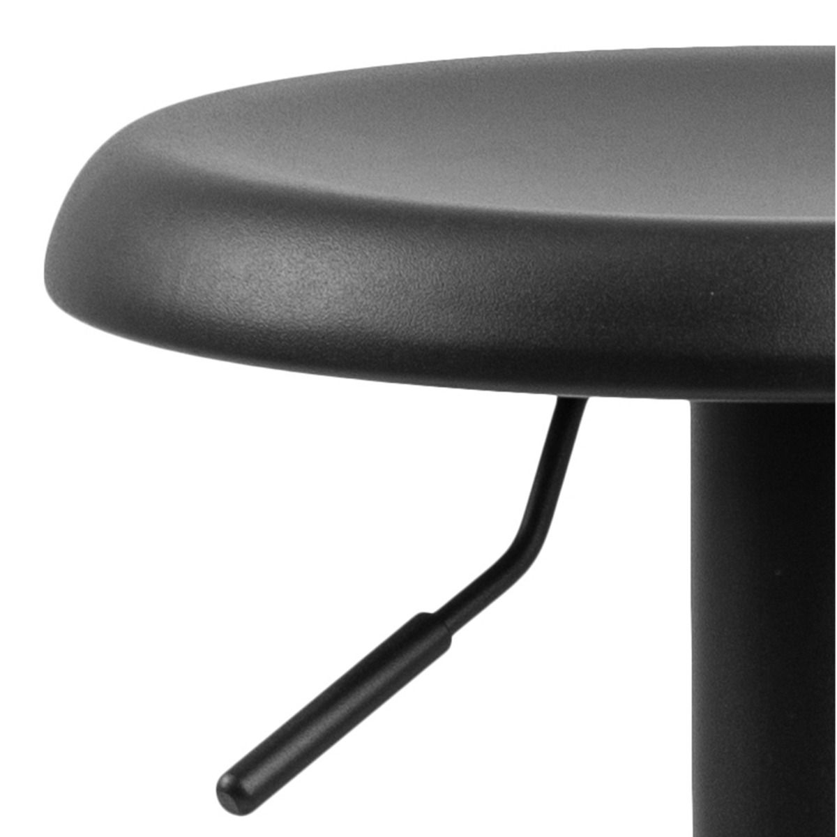 Finch Black Bar Stool Without Back Set Of 2 - Price Crash Furniture