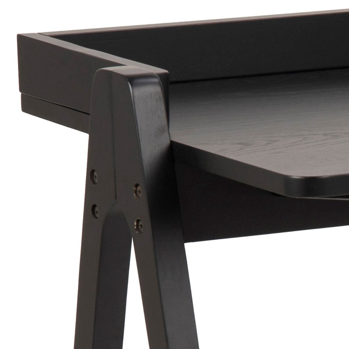 Miso Office Desk In Black - Price Crash Furniture