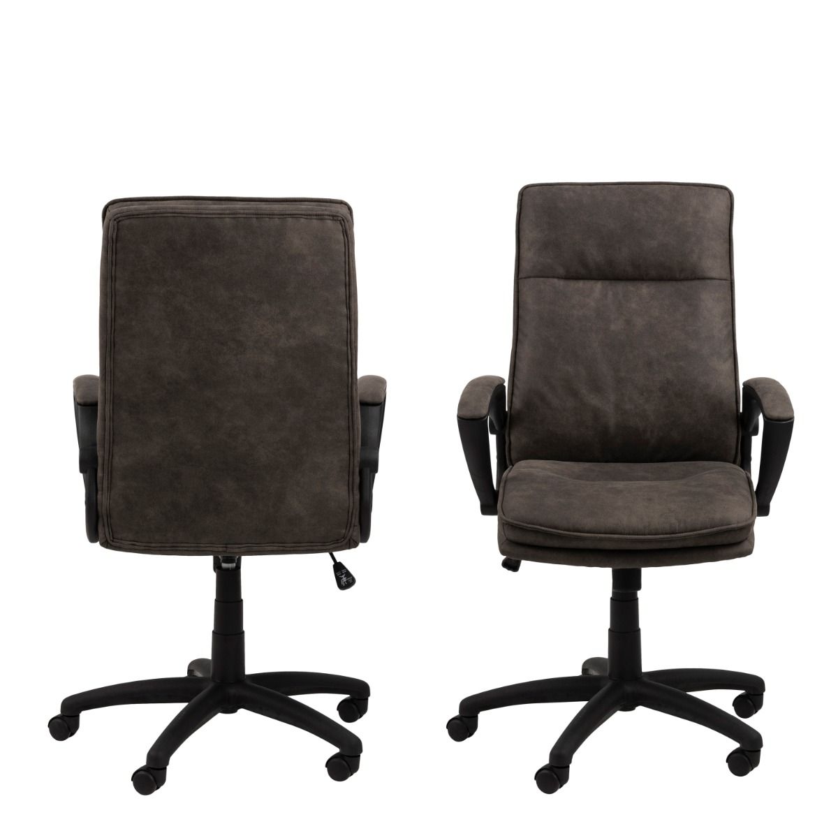 Brad Swivel Executive Desk Chair With Armrest In Black - Price Crash Furniture