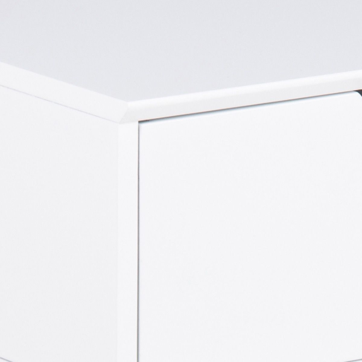 Mitra 1 Drawer Bedside Table In White - Price Crash Furniture