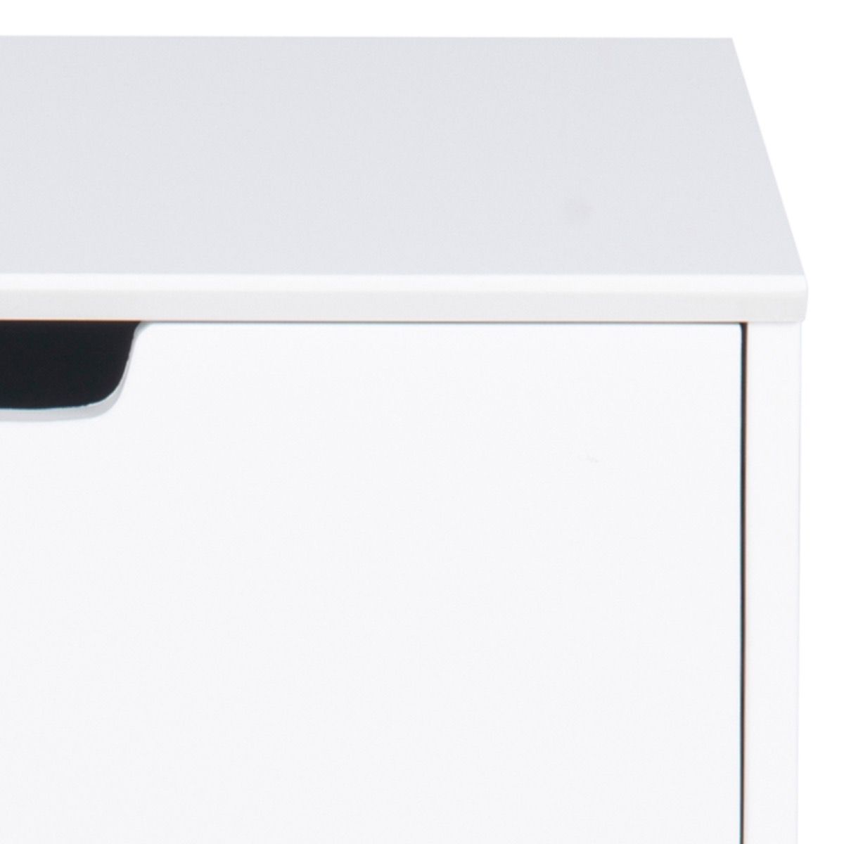 Mitra 1 Drawer Bedside Table In White - Price Crash Furniture