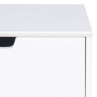 Mitra 1 Drawer Bedside Table In White - Price Crash Furniture