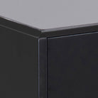 Mitra 1 Drawer Bedside Table In Black - Price Crash Furniture