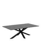 Heaven Coffee Table In Black With Ceramic Top - Price Crash Furniture