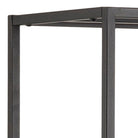 Newcastle Asymmetrical Bookcase With 6 Shelves In Matt Black - Price Crash Furniture