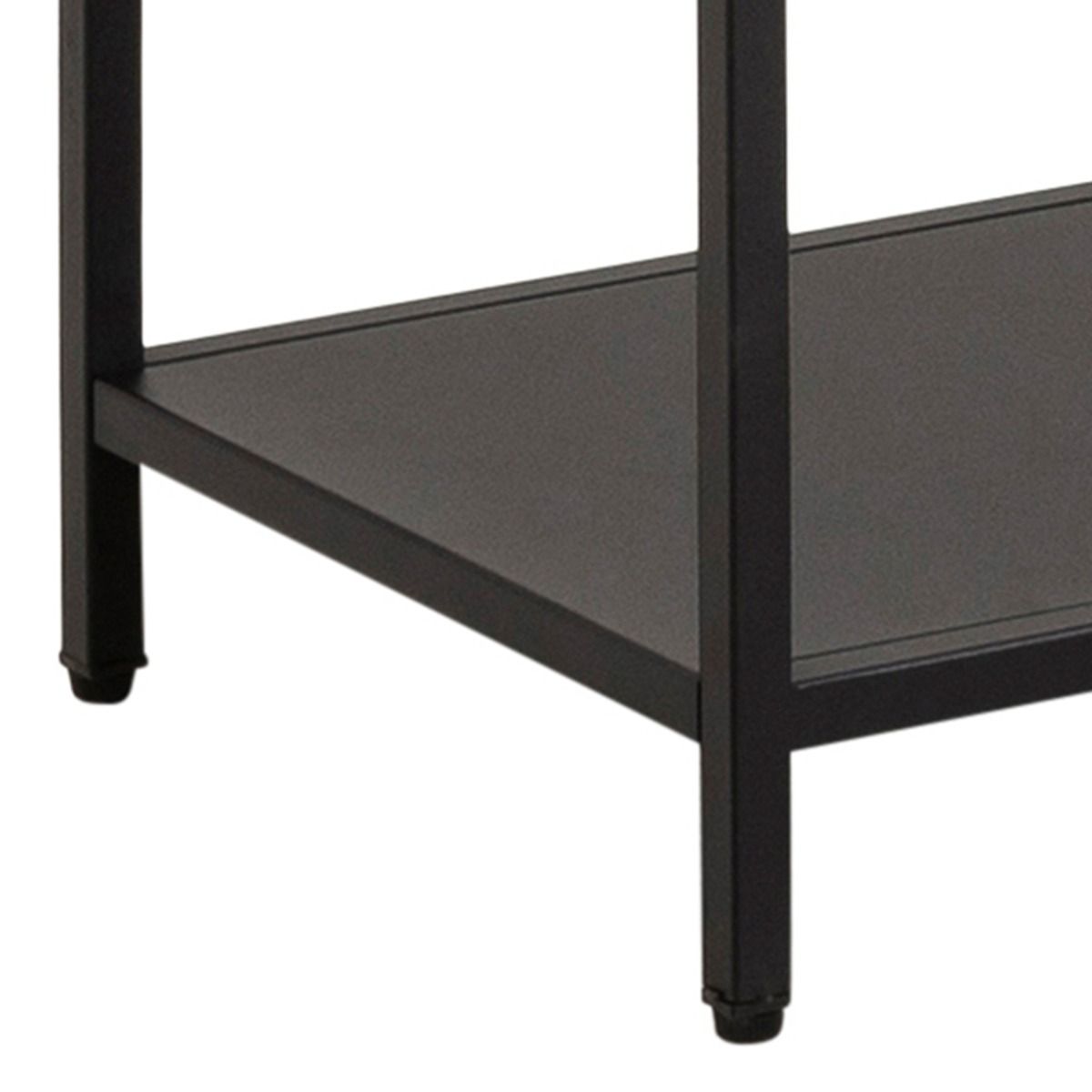 Newcastle Asymmetrical Bookcase With 6 Shelves In Matt Black - Price Crash Furniture