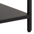 Newcastle Asymmetrical Bookcase With 3 Shelves In Matt Black - Price Crash Furniture