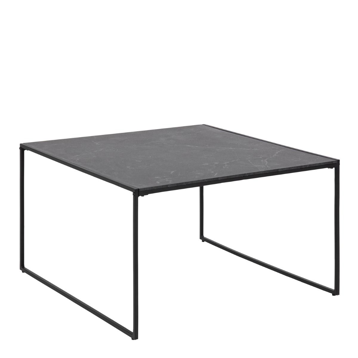 Infinity Square Coffee Table In Matt Black - Price Crash Furniture