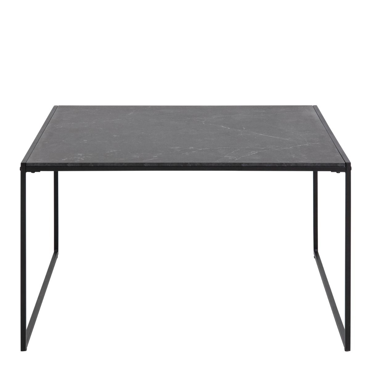 Infinity Square Coffee Table In Matt Black - Price Crash Furniture