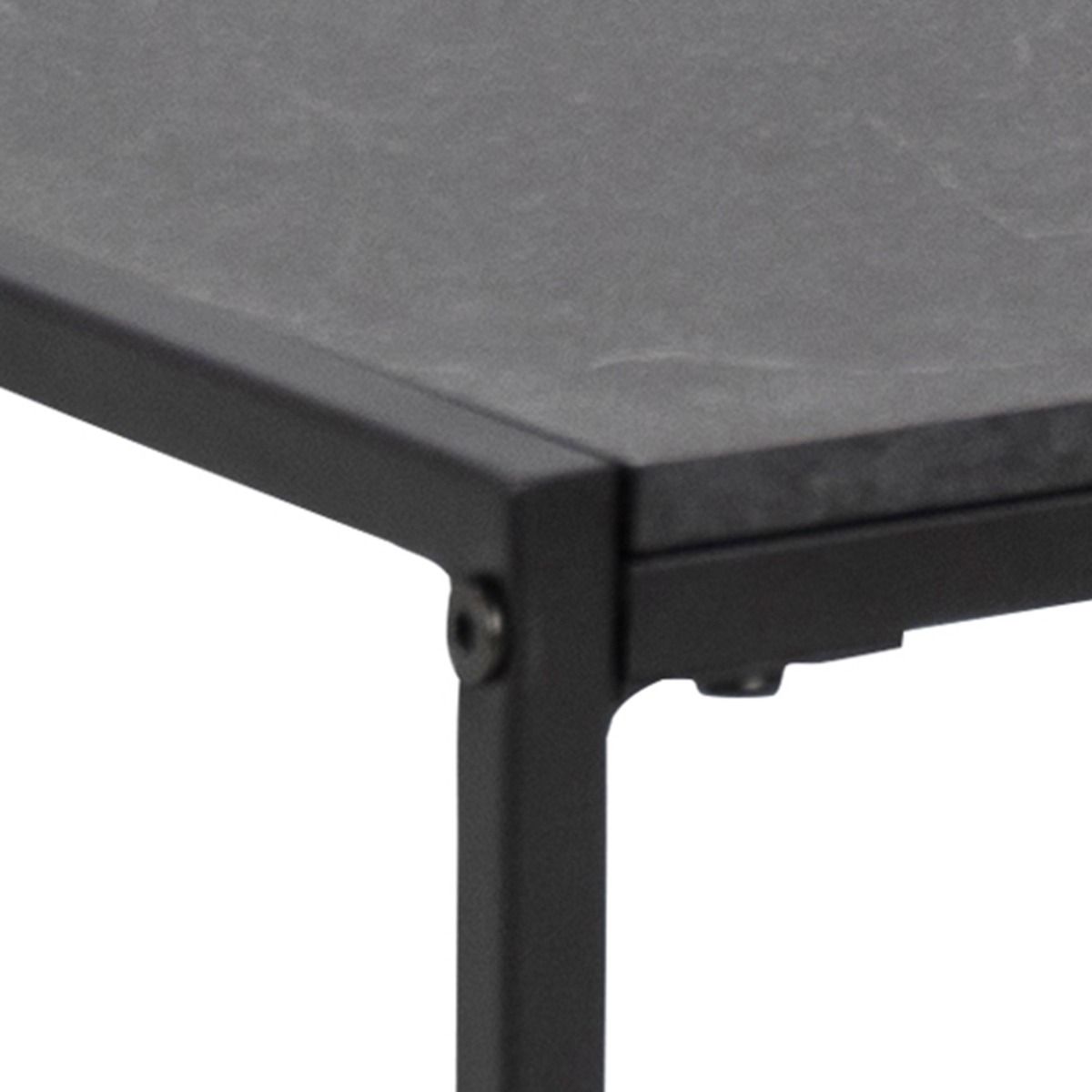 Infinity Square Coffee Table In Matt Black - Price Crash Furniture