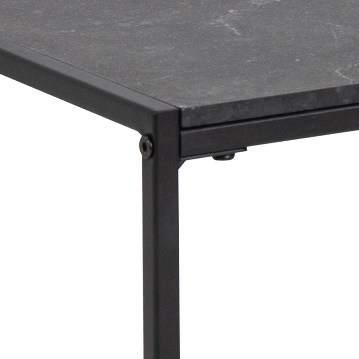 Infinity Coffee Table In Matt Black - Price Crash Furniture