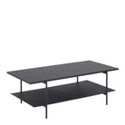 Angus Rectangular Coffee Table With Shelf In Black Ash - Price Crash Furniture