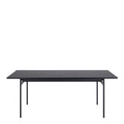 Angus 8 Seat Rectangular Dining Table In Black Ash - Price Crash Furniture