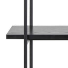 Angus Bookcase With 5 Shelves In Black - Price Crash Furniture