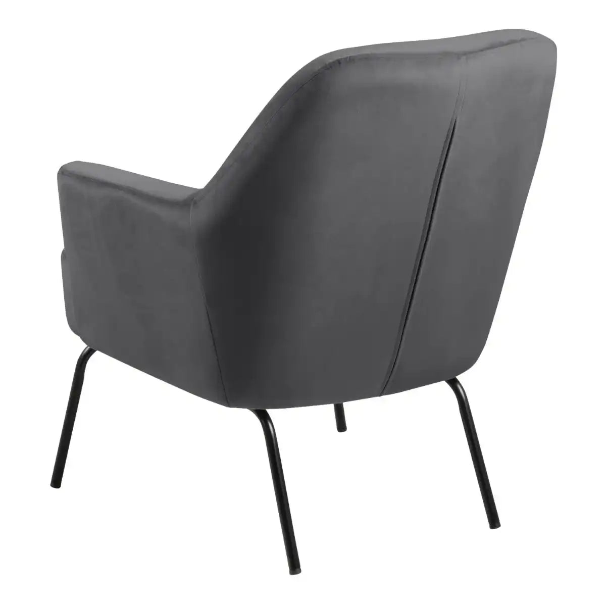 Melissa Lounge Accent Chair In Dark Grey - Price Crash Furniture
