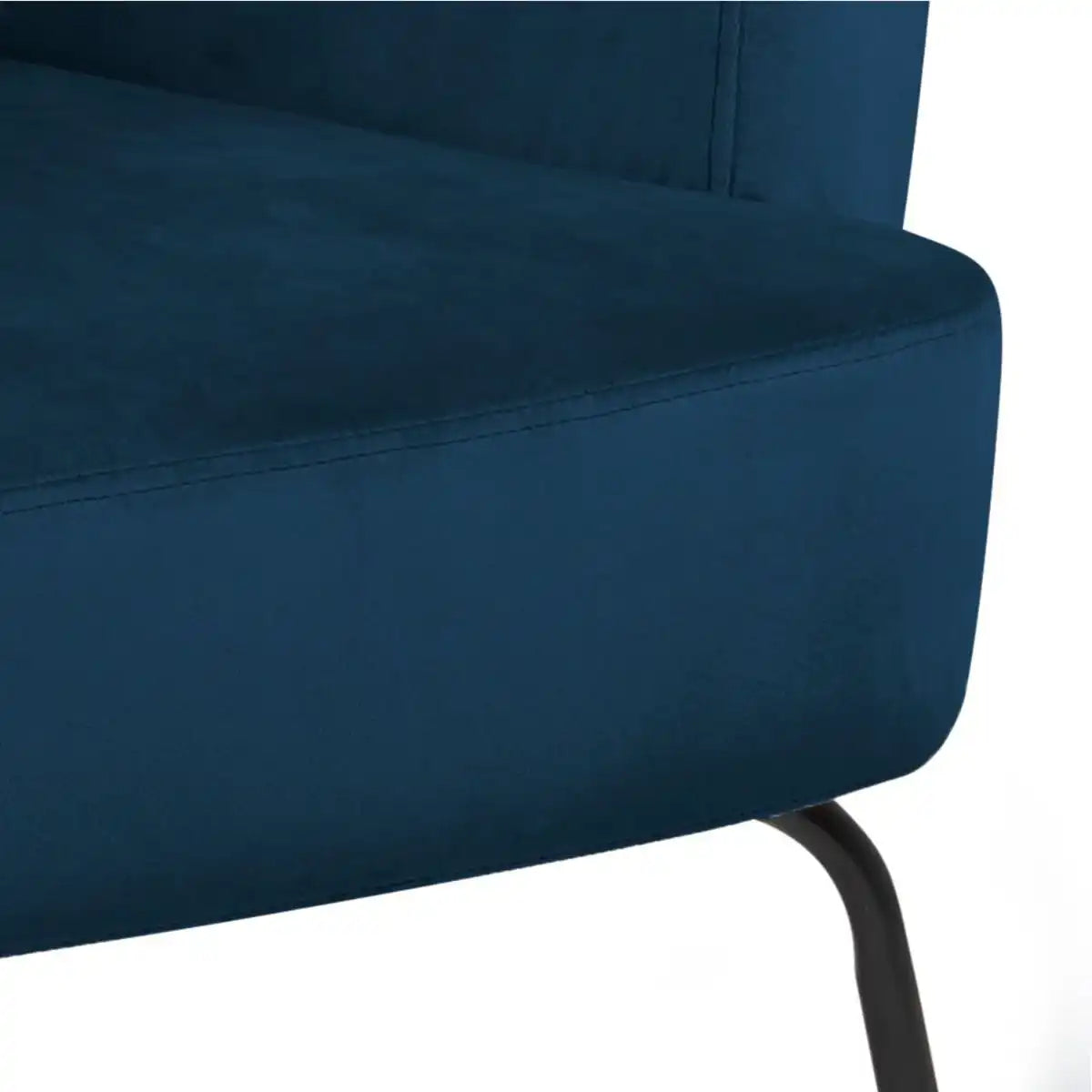 Melissa Lounge Accent Chair In Navy Blue - Price Crash Furniture