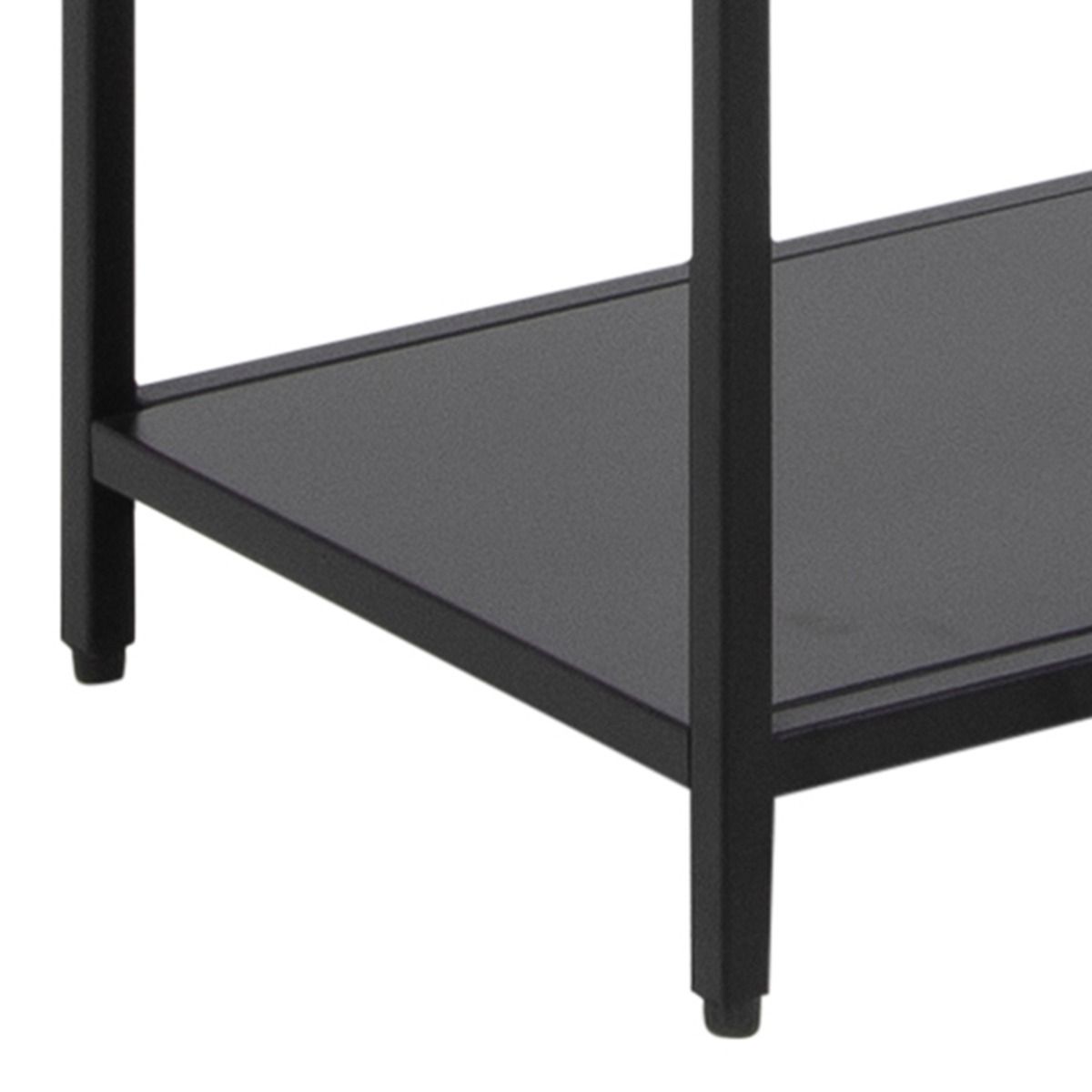 Newcastle Tall Bookcase With 5 Shelves In Matt Black - Price Crash Furniture