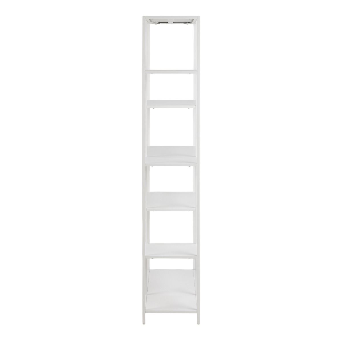 Newcastle Asymmetrical Bookcase With 6 Shelves In White - Price Crash Furniture