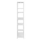 Newcastle Asymmetrical Bookcase With 6 Shelves In White - Price Crash Furniture