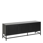 Newcastle 3 Door Sideboard In Matt Black In stock - Price Crash Furniture