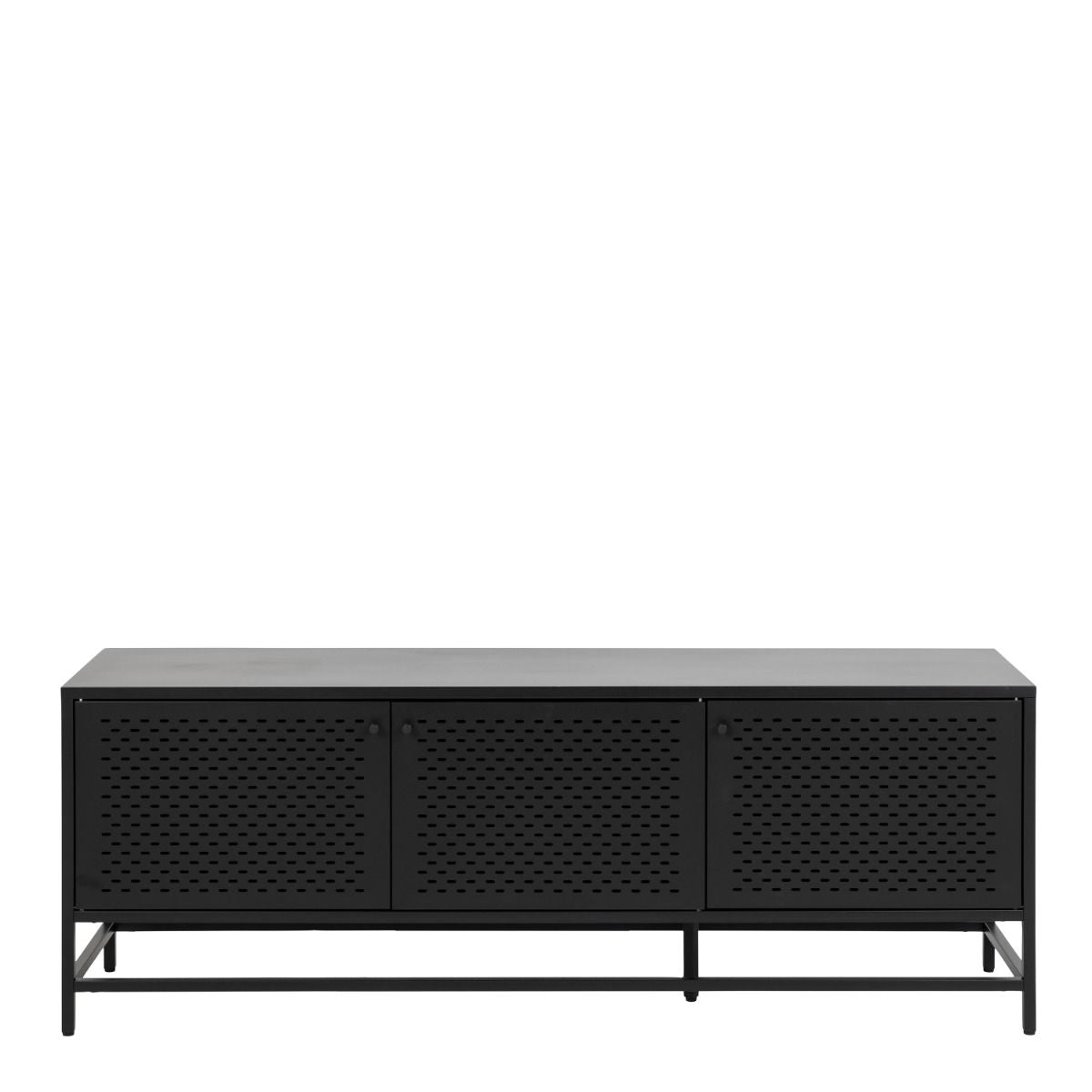 Newcastle 3 Door Sideboard In Matt Black In stock - Price Crash Furniture