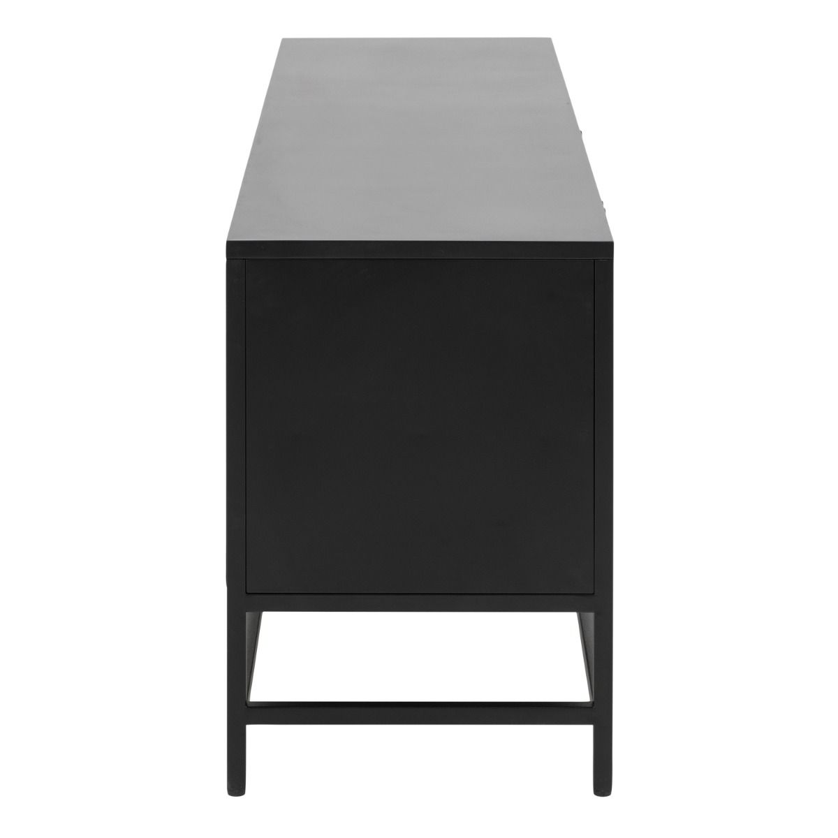 Newcastle 3 Door Sideboard In Matt Black In stock - Price Crash Furniture