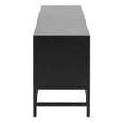 Newcastle 3 Door Sideboard In Matt Black In stock - Price Crash Furniture