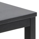 Cornus Square Coffee Table Set In Matt Black Set Of 3 - Price Crash Furniture