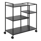 Newcastle Serving Trolley In Matt Black - Price Crash Furniture