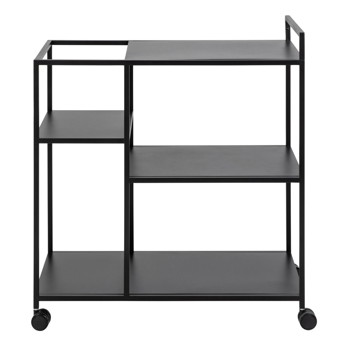 Newcastle Serving Trolley In Matt Black - Price Crash Furniture