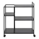 Newcastle Serving Trolley In Matt Black - Price Crash Furniture