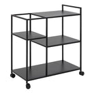 Newcastle Serving Trolley In Matt Black - Price Crash Furniture