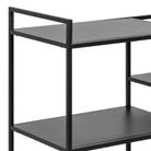 Newcastle Serving Trolley In Matt Black - Price Crash Furniture