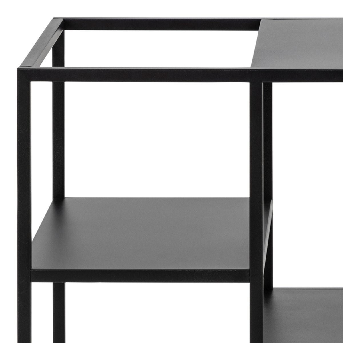 Newcastle Serving Trolley In Matt Black - Price Crash Furniture