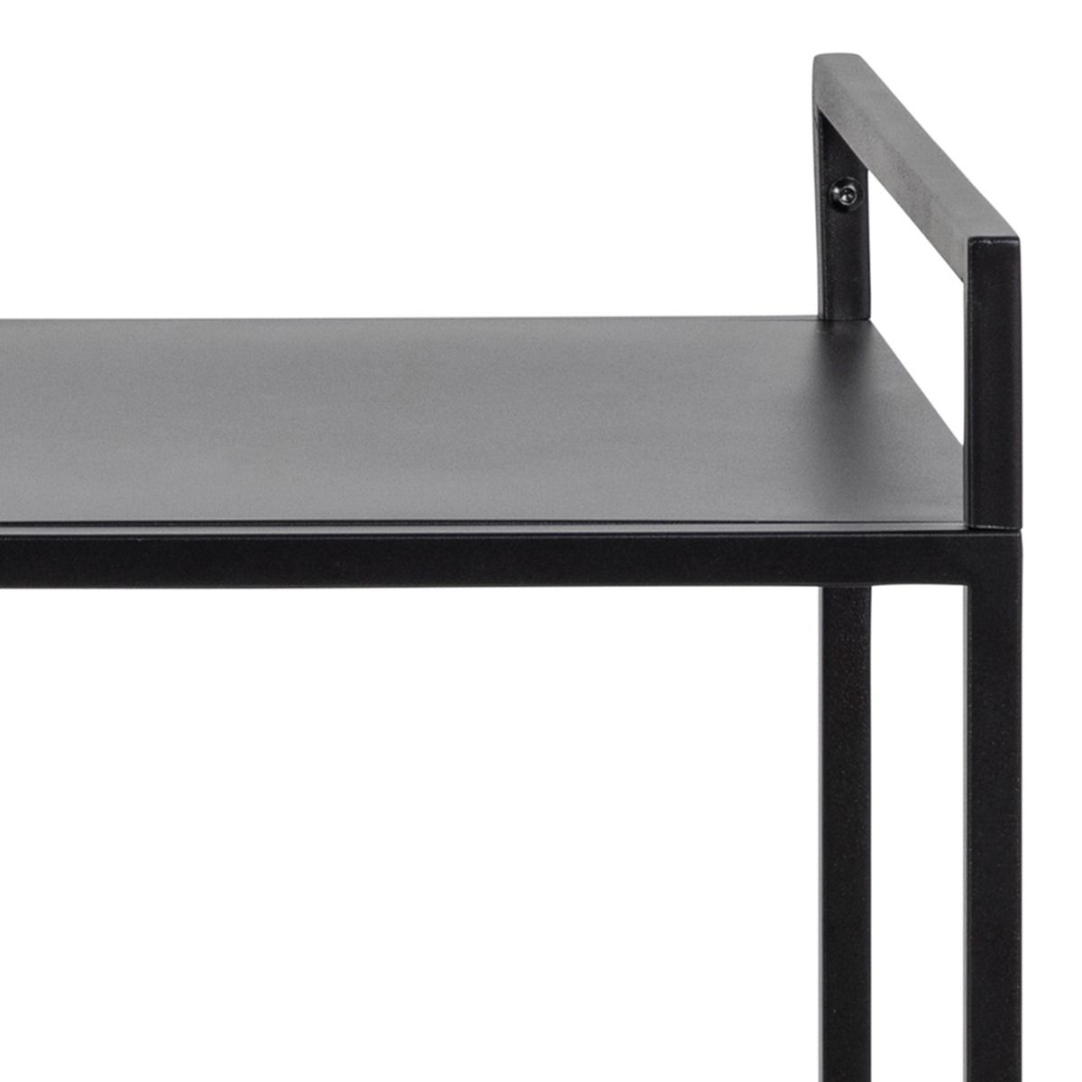 Newcastle Serving Trolley In Matt Black - Price Crash Furniture