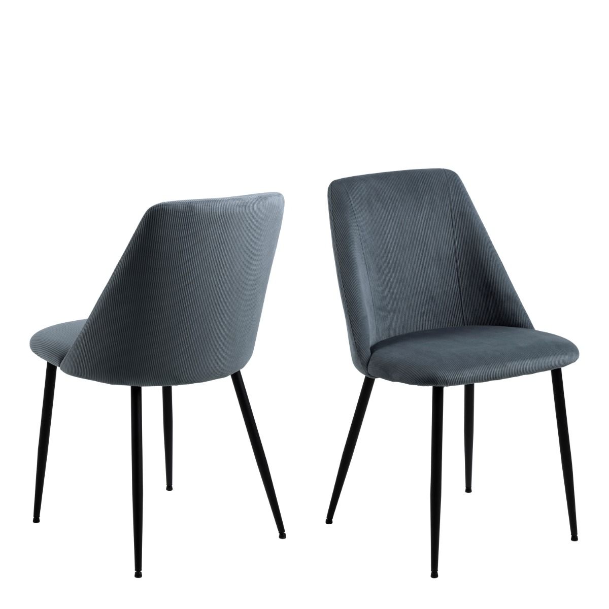 Ines Modern Dining Chair In Grey Set Of 4 - Price Crash Furniture