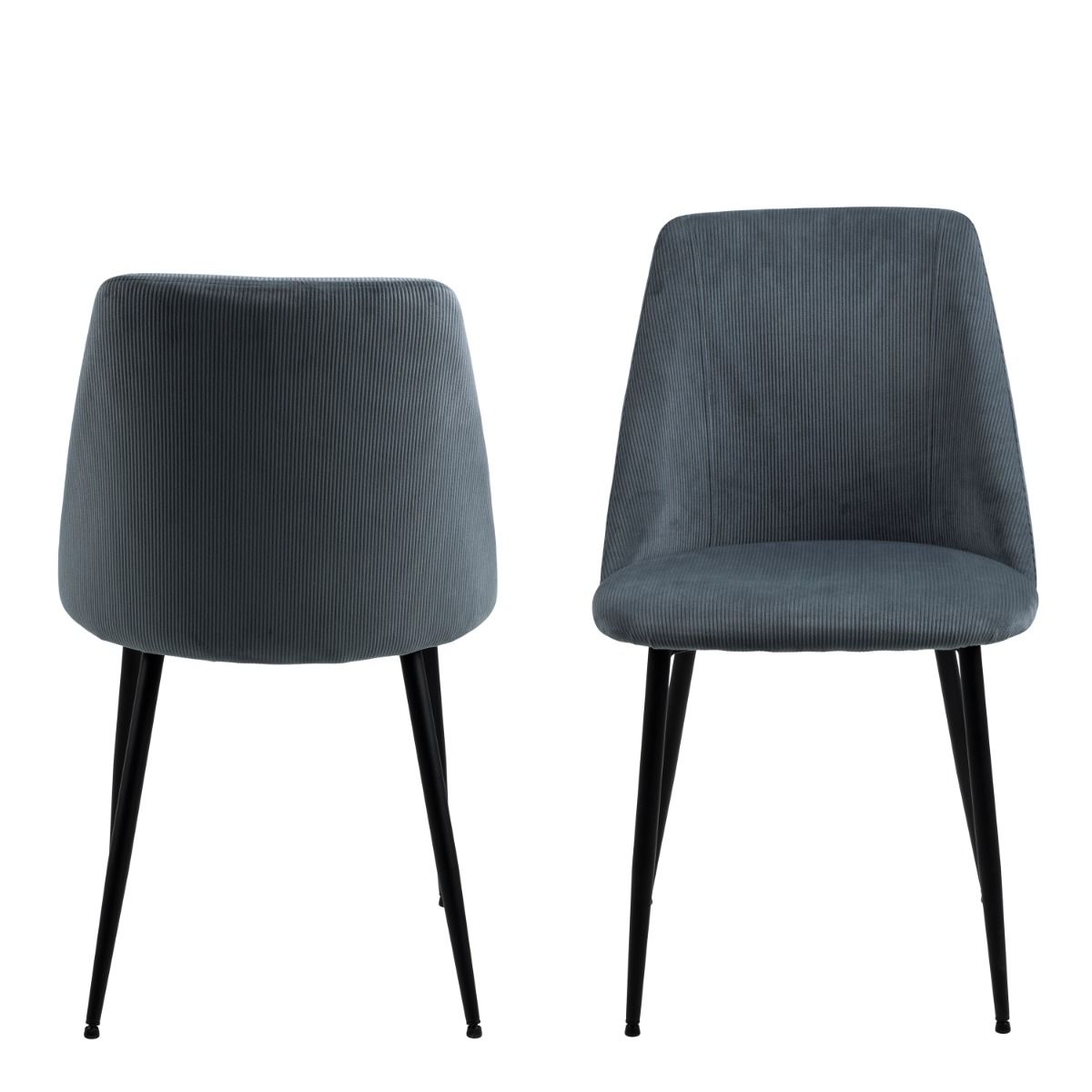 Ines Modern Dining Chair In Grey Set Of 4 - Price Crash Furniture