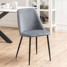 Ines Modern Dining Chair In Grey Set Of 4 - Price Crash Furniture