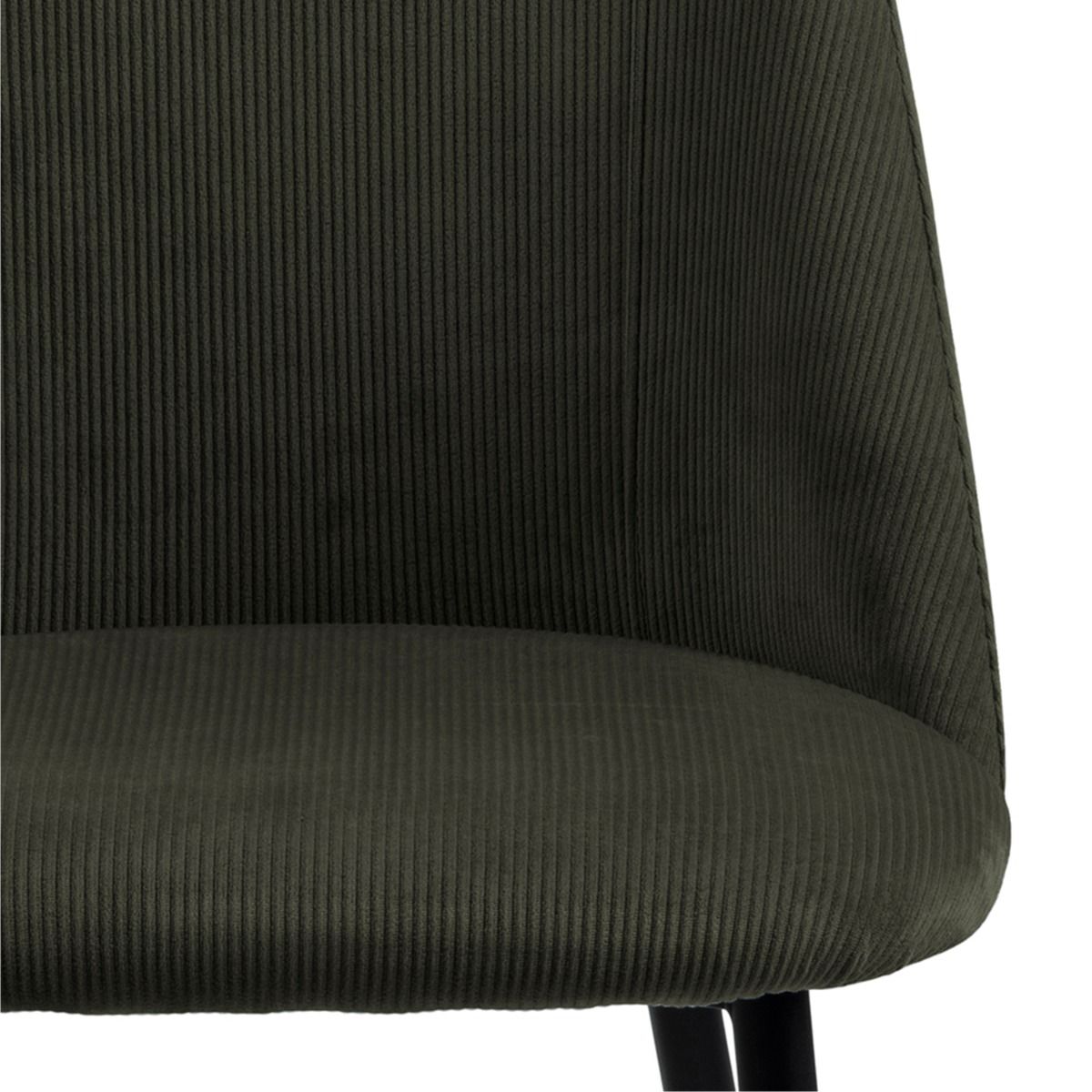 Ines Dining Chair In Olive Green Set Of 4 - Price Crash Furniture