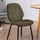 Femke Dining Chair In Olive Green Set Of 4 - Price Crash Furniture