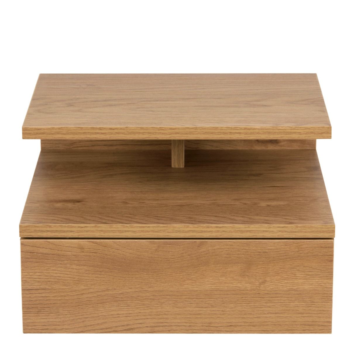 Ashlan Floating Wall Mounted Bedside Table With 1 Drawer In Oak - Price Crash Furniture