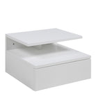 Ashlan Floating Wall Mounted Bedside Table With 1 Drawer In White - Price Crash Furniture