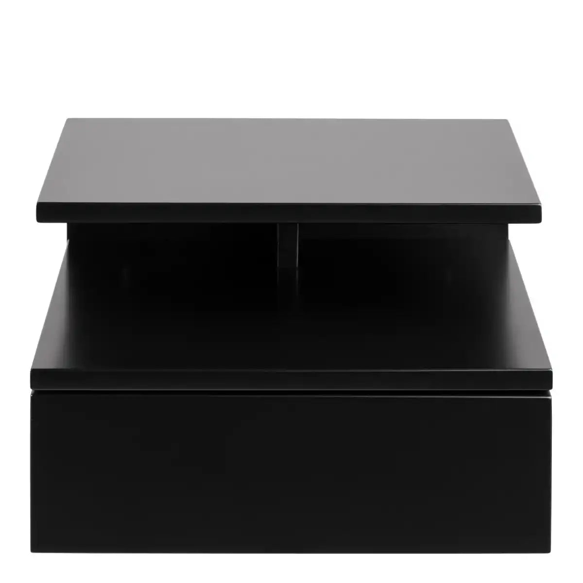 Ashlan Wall Mounted Floating Bedside Table With 1 Drawer In Black - Price Crash Furniture