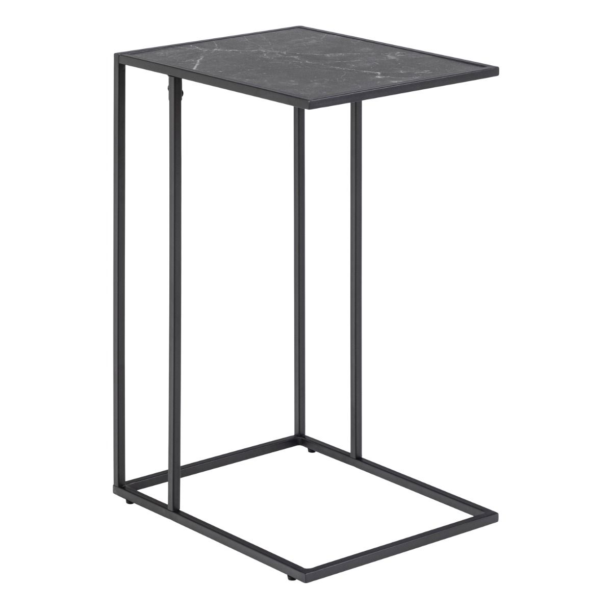 Infinity Side Table In Matt Black - Price Crash Furniture