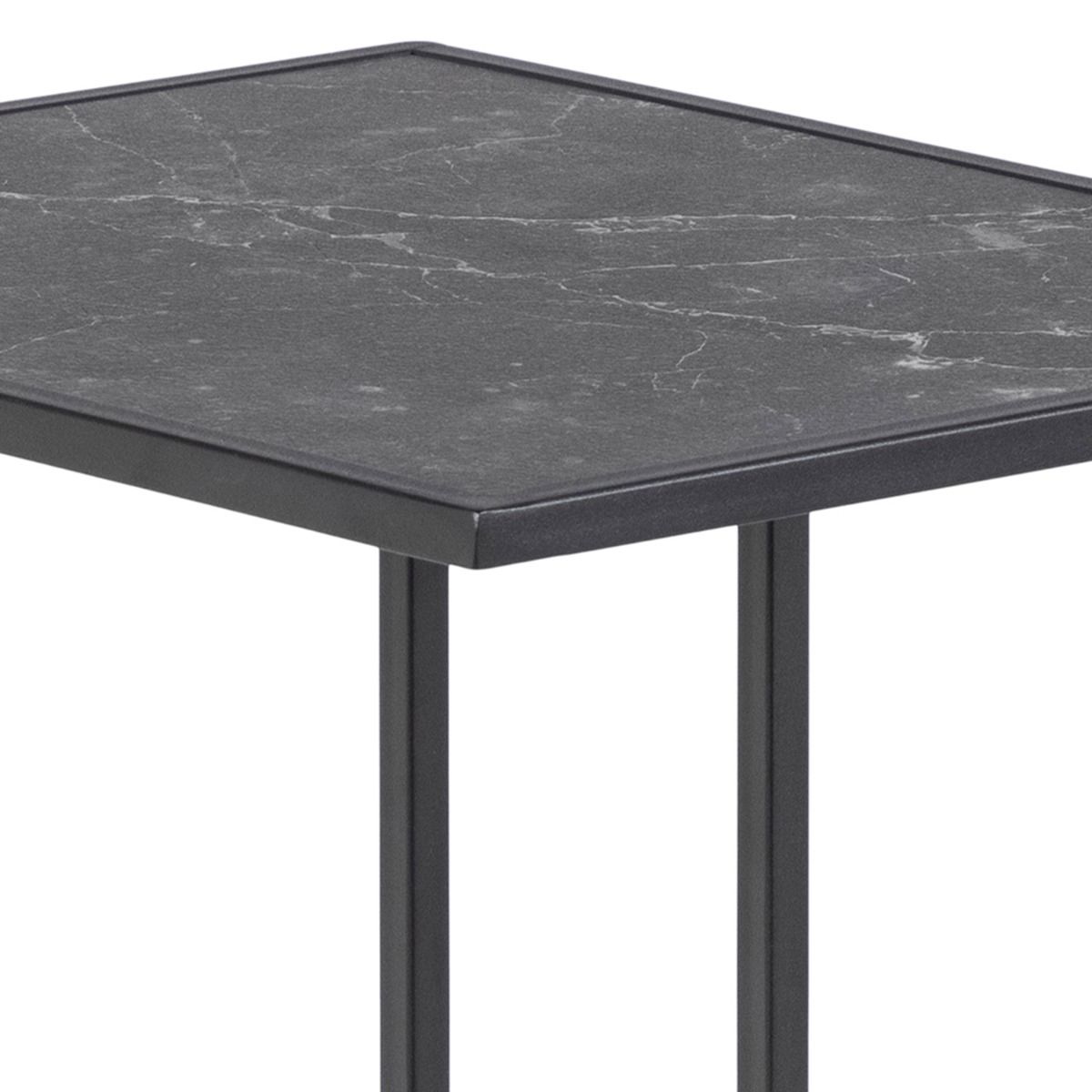 Infinity Side Table In Matt Black - Price Crash Furniture