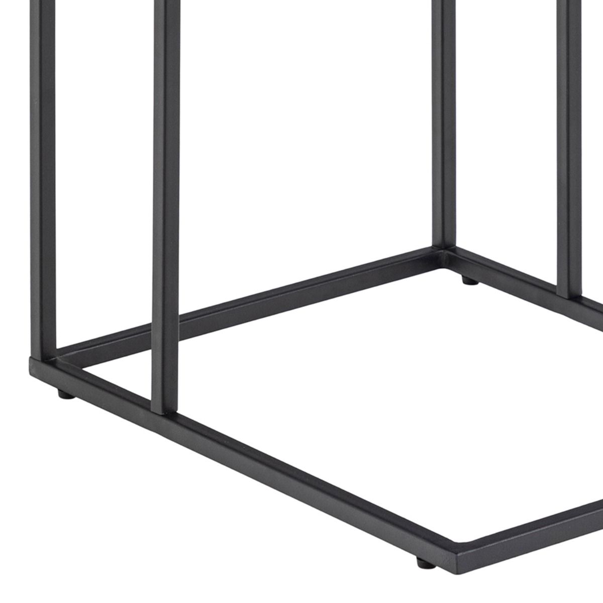 Infinity Side Table In Matt Black - Price Crash Furniture