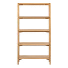 Braidwood Bookcase With 4 Shelves In Oak - Price Crash Furniture