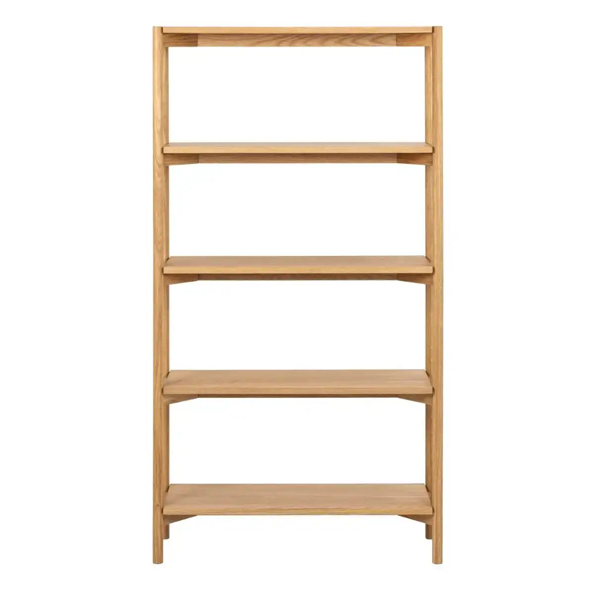 Braidwood Tall Bookcase With 4 Shelves In Oak - Price Crash Furniture